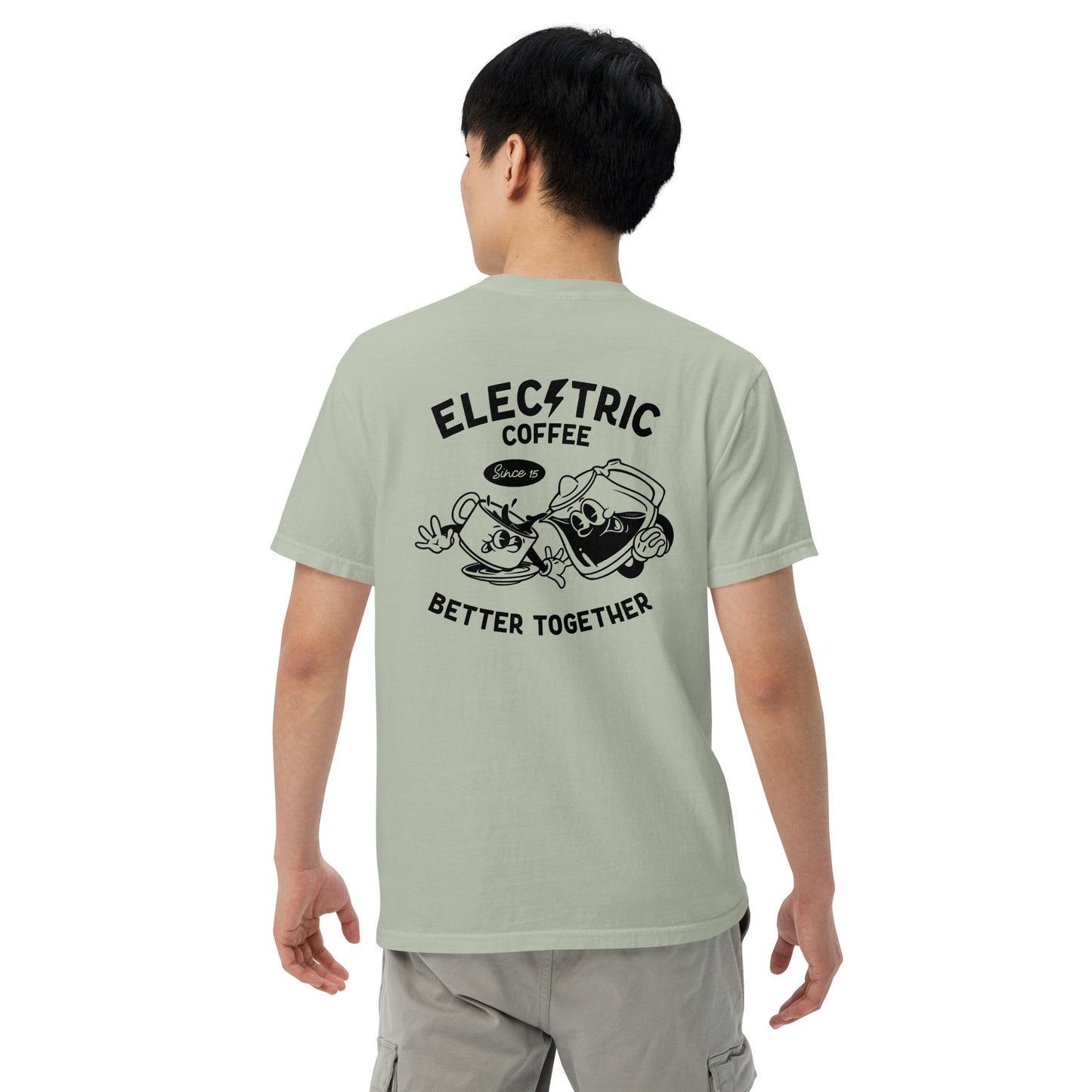 Electric coffee t-shirt unisex